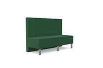 Snake Rectangular Seater with Backrest, 1500 mm Wide