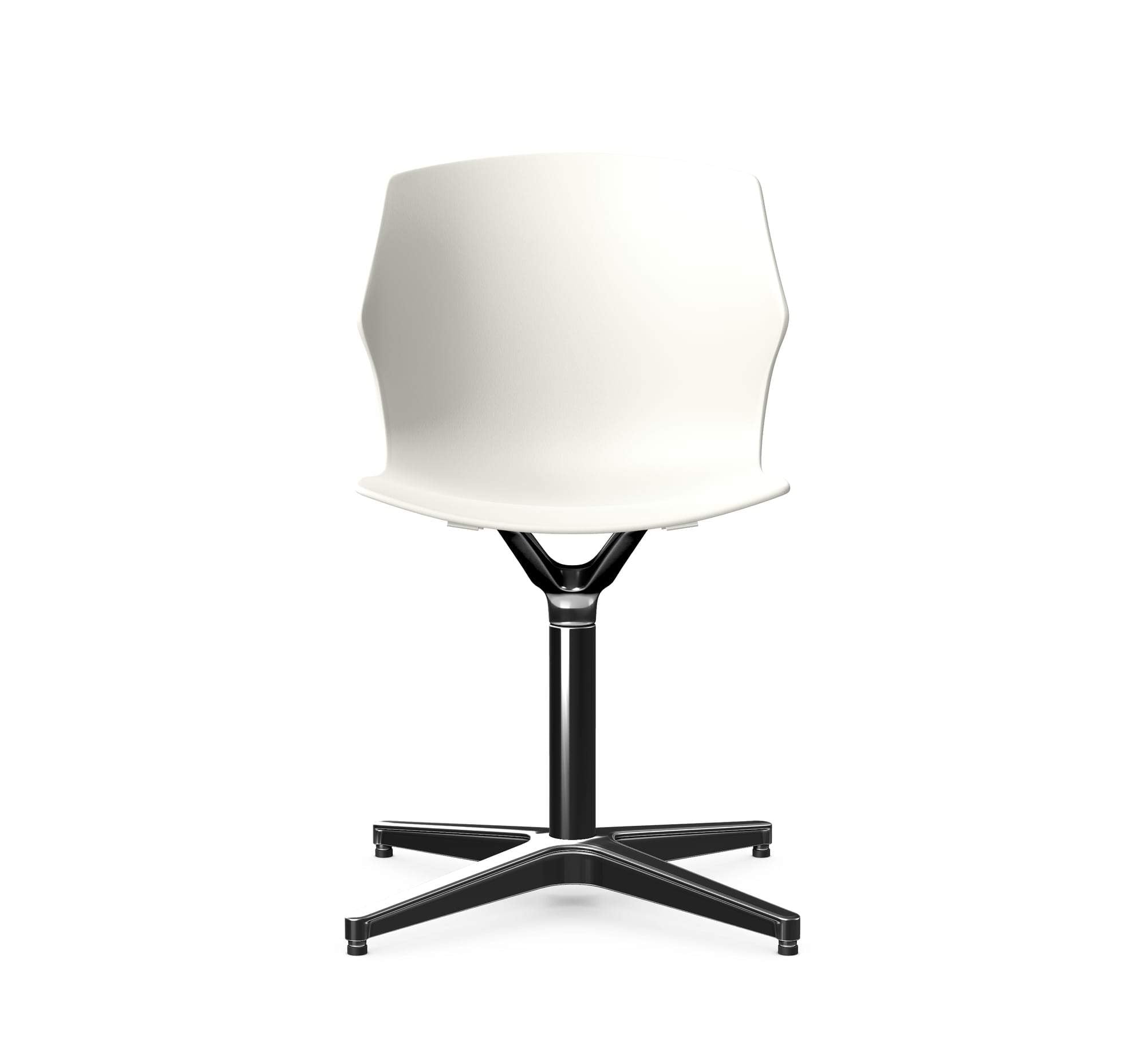 DIFFUSE - Polypropylene Chair, 4 Star Metal Base