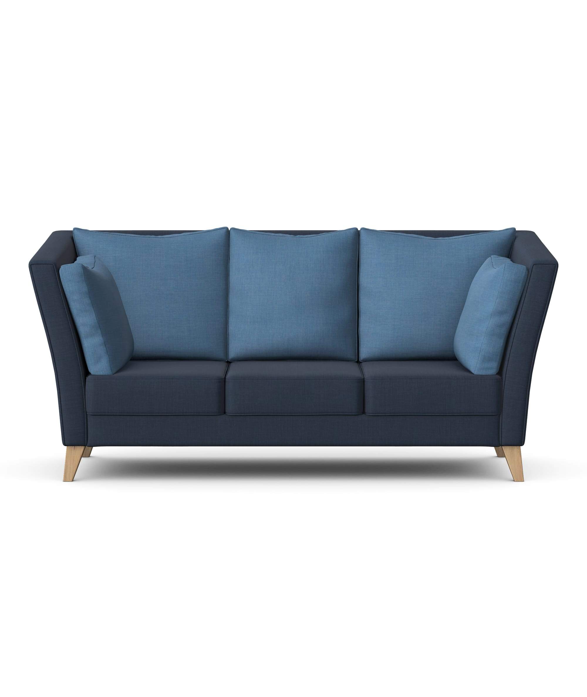 DURA - Three Seat Highback Sofa, Wooden Base